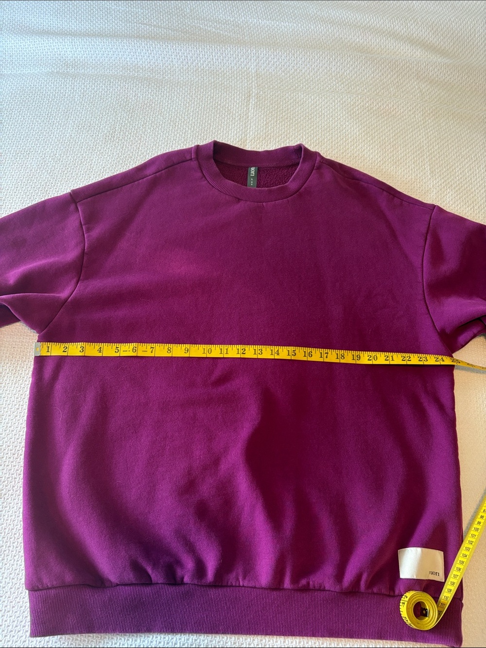 Vuori Women’s Crewneck Sweatshirt Deep Magenta, Large - Picture 5 of 6